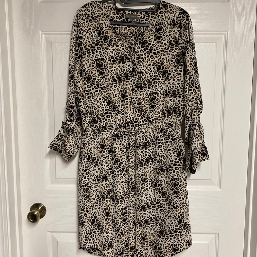 Vince Camuto Animal Print Dress Size 6